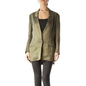 Diane Von Furstenberg Cupro Blazer